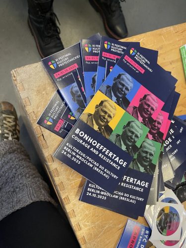 Bonhoeffertage — Courage and Resistance. Photo  A. Świtas